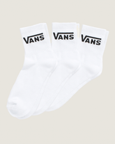 Women|Kids Vans Kids Classic Half Crew Socks 3-Pack in White