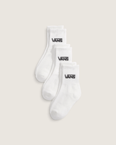 Women|Kids Vans Kids Classic Crew Socks 3-Pack in White