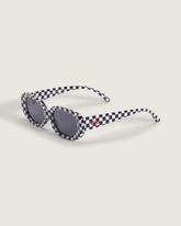 Women|Men Vans Checkerboard Wheeling Sunglasses in Black / White