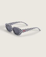 Women|Men Vans Checkerboard Wheeling Sunglasses in Black / White
