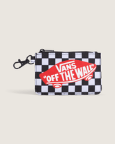 Women|Men Vans Off The Wall Zip Wallet in Black / White