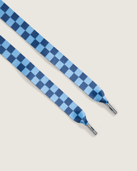 Women|Men Vans Waffle Shop Checker Shoelace in Blue