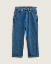 Women|Men Vans Skate Check-5 Loose Denim Pants in Vintage Indigo Blue