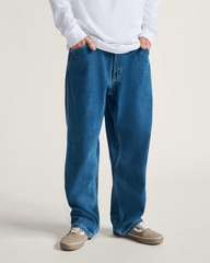 Women|Men Vans Skate Check-5 Loose Denim Pants in Vintage Indigo Blue