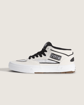 Women|Men Vans Skate Half Cab Wafflecup Shoe in White / Black