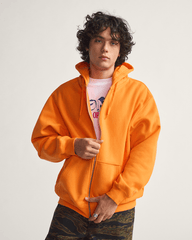 Women|Men Vans Skate Zip Hoodie by Atiba Jefferson in Atiba Solar Orange
