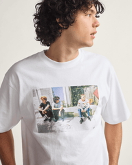 Women|Men Vans Skate Curb T-Shirt by Atiba Jefferson in Atiba White