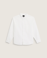 Men Vans Lawson Solid Oxford Long Sheeve Shirt in White