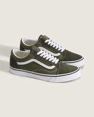 Men Vans Old Skool Shoe in Obsidian Fern Green