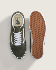 Men Vans Old Skool Shoe in Obsidian Fern Green