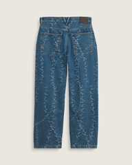 Men Vans Check-5 Baggy Denim Pants in Vintage Indigo Blue