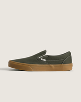 Men Vans Classic Slip-On Shoe in Gum Obsidian Fern Green