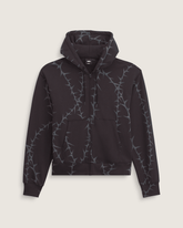 Men Vans Prickler Patch Zip Hoodie in Black