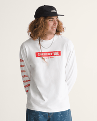 Men Vans I Need My Long Sleeve T-Shirt in White