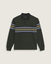 Men Vans Surge Rugby Long Sleeve Shirt in Dried Kelp Green