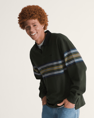 Men Vans Surge Rugby Long Sleeve Shirt in Dried Kelp Green