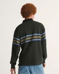 Men Vans Surge Rugby Long Sleeve Shirt in Dried Kelp Green