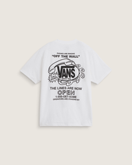 Men Vans Hot Lines T-Shirt in White