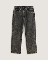 Men Vans Check-5 Loose Denim Pants in Black