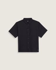 Men Vans Larkspur Solid Shirt in Black