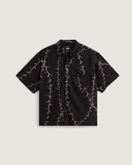 Men Vans Van Doren Printed Camp Shirt in Black