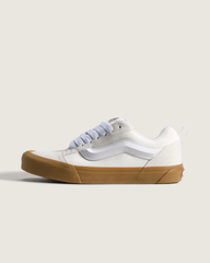 Men Vans Knu Skool Shoe in Blanc De Blanc White