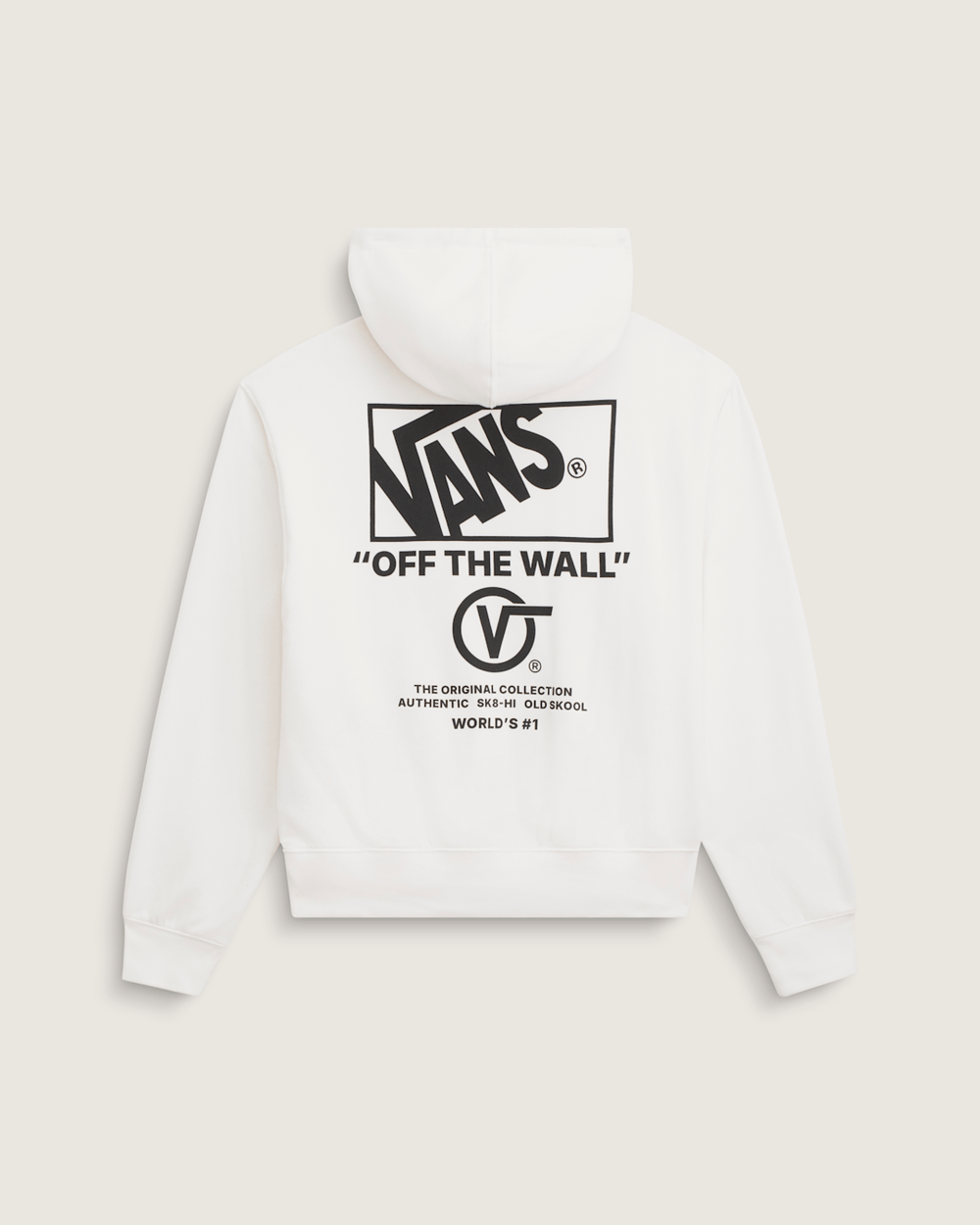 Men Vans Stacked Hi Pullover Hoodie in Egret White