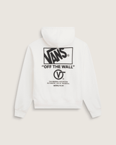 Men Vans Stacked Hi Pullover Hoodie in Egret White