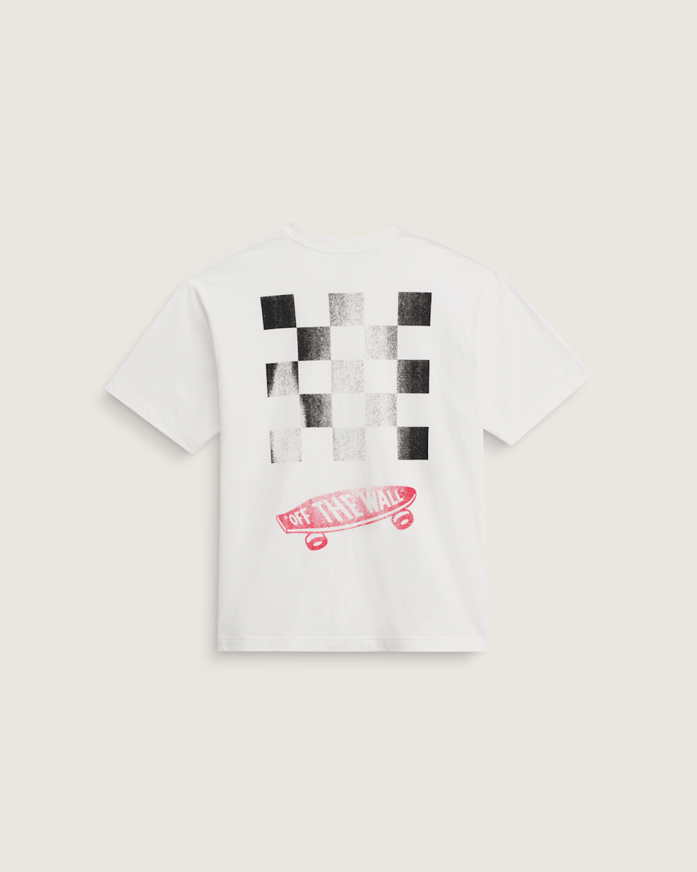 Men Vans Premium Full Deck T-Shirt in Egret White