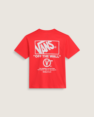 Men Vans Stockpile T-Shirt in Crimson Haze Red