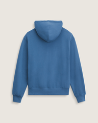 Men Vans Stretch Logo Zip Hoodie in True Navy Blue
