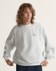 Men Vans Premium Crewneck Sweatshirts in Ash Heather Grey