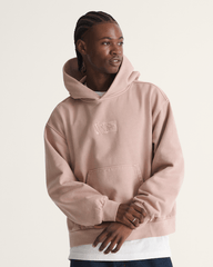Men Vans Premium Pullover Hoodie in Warm Taupe Beige