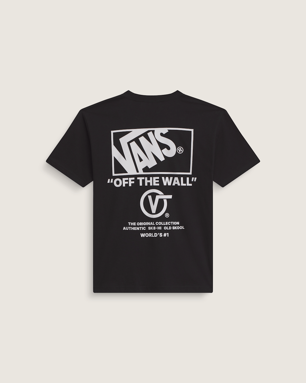 Men Vans Stockpile T-Shirt in Black / White