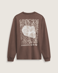 Men Vans Original Concepts Long Sleeve T-Shirt in Vintage Cocoa Brown