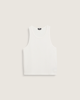 Men Vans Premium Waffle Tank Top in Egret White