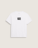 Men Vans Stretch Logo T-Shirt in White / Black