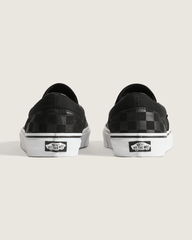 Men Vans Classic Checkerboard Slip-On Black/Black Shoe