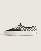 Men Vans Premium Authentic Checkerboard Shoe in Checkerboard Asphalt Grey / White
