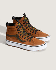 Men Vans Sk8-Hi Waterproof Insulated Shoe in Glazed Ginger Brown