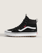 Men Vans Sk8-Hi Waterproof Insulated Shoe in Black / White