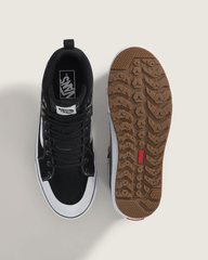 Men Vans Sk8-Hi Waterproof Insulated Shoe in Black / White
