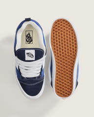 Men Vans Knu Skool Shoe in Navy Blue / True White