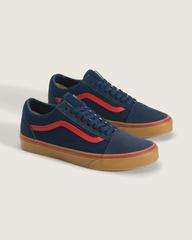 Men|Sale Vans Old Skool Gum Shoe in Navy Blue / Red