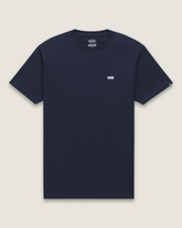 Men Vans Left Chest Logo T-Shirt in Navy Blue