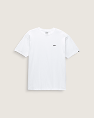 Men Vans Left Chest Logo T-Shirt in White / Black