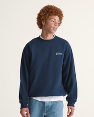 Men Vans Palms Crew Sweatshirt in Dress Blues