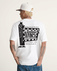 Men Vans Authorized Dealer T-Shirt in White
