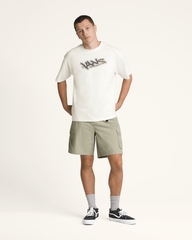 Men Vans Premium Short Sleeve T-Shirt in Marshmallow White