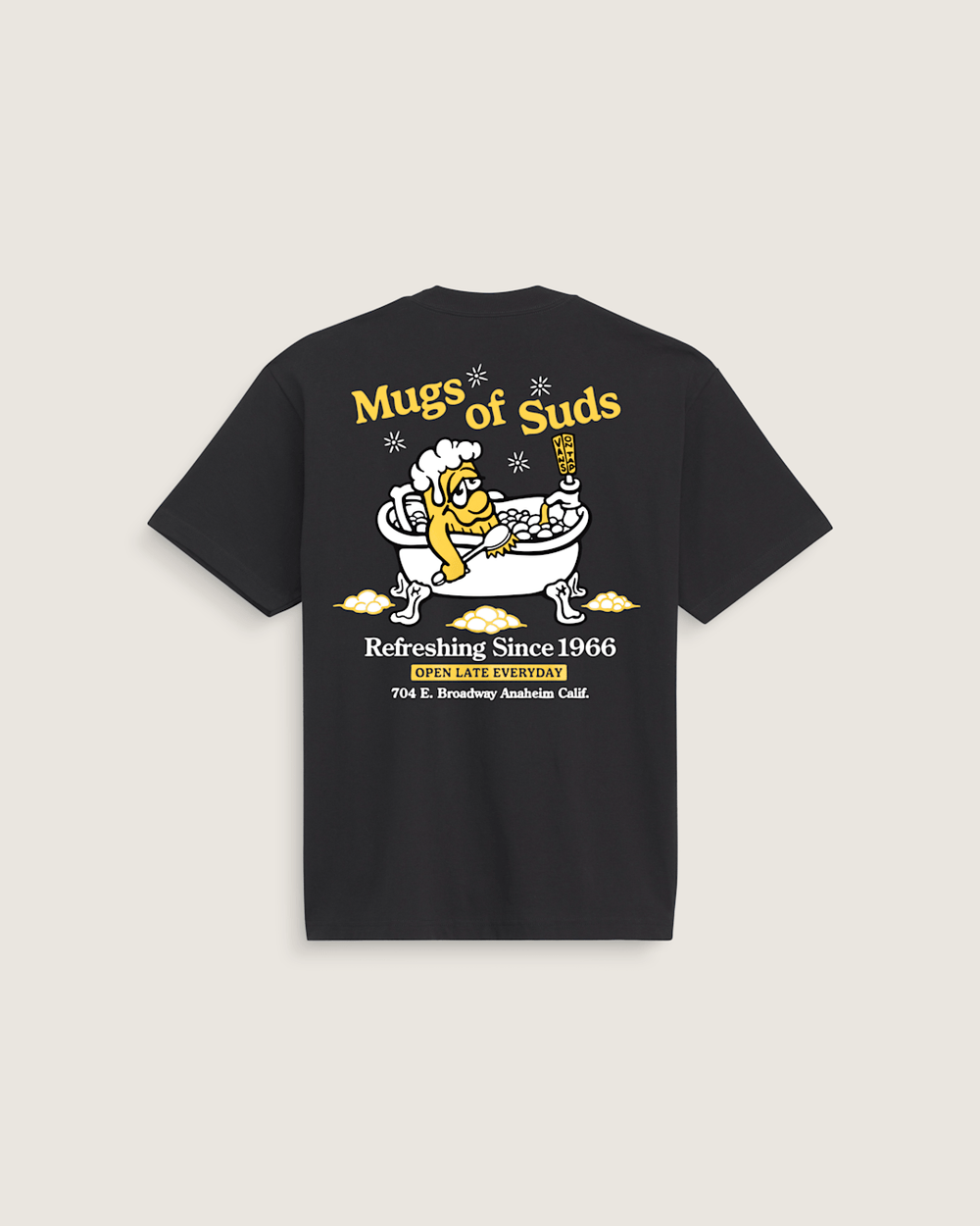 Men Vans Mugs of Suds T-Shirt in Black